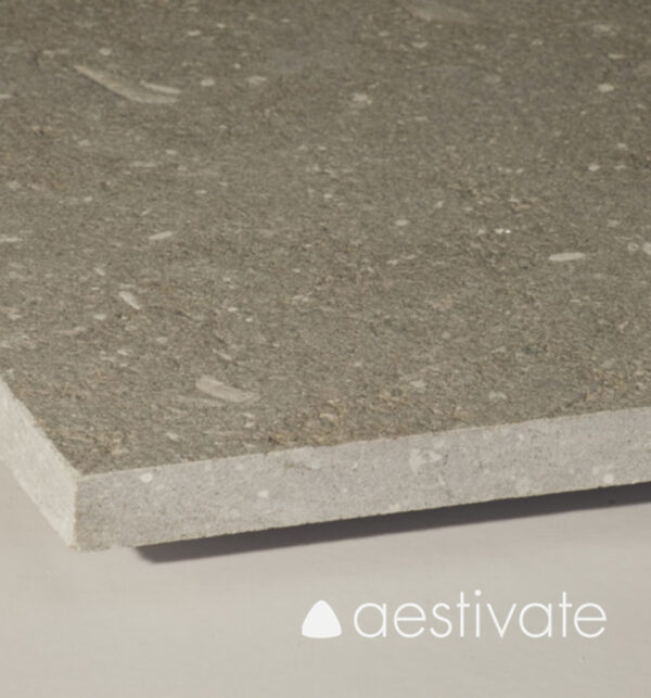 Kalksteinplatte Grey Oliva wasser- und sandgestrahlt aestivate